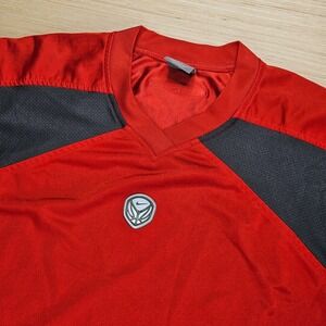 Nike‎ Boys Size L (14-16) Red Athletic Training Basketball Shirt Top Vintage Y2K